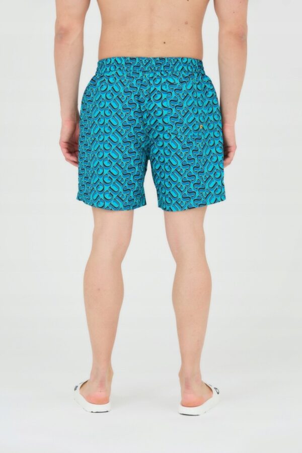 GUESS Męskie szorty kąpielowe niebiesko-granatowe