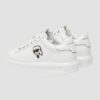KARL LAGERFELD Białe sneakersy Karl Nft Lo Lace