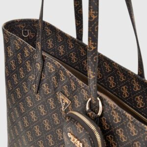 GUESS Brązowa shopperka damska Power Play