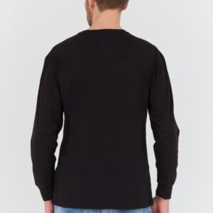 TOMMY JEANS Czarny męski longsleeve
