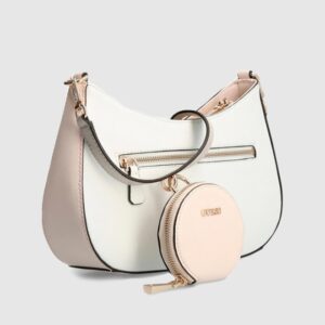 GUESS Biała torebka na ramię z portfelikie