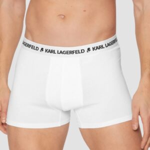 KARL LAGERFELD Białe bokserki męskie 3PACK