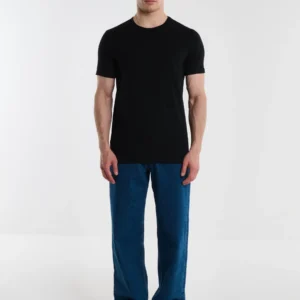 Koszulka męska z krótkim rękawem czarna Classac 906