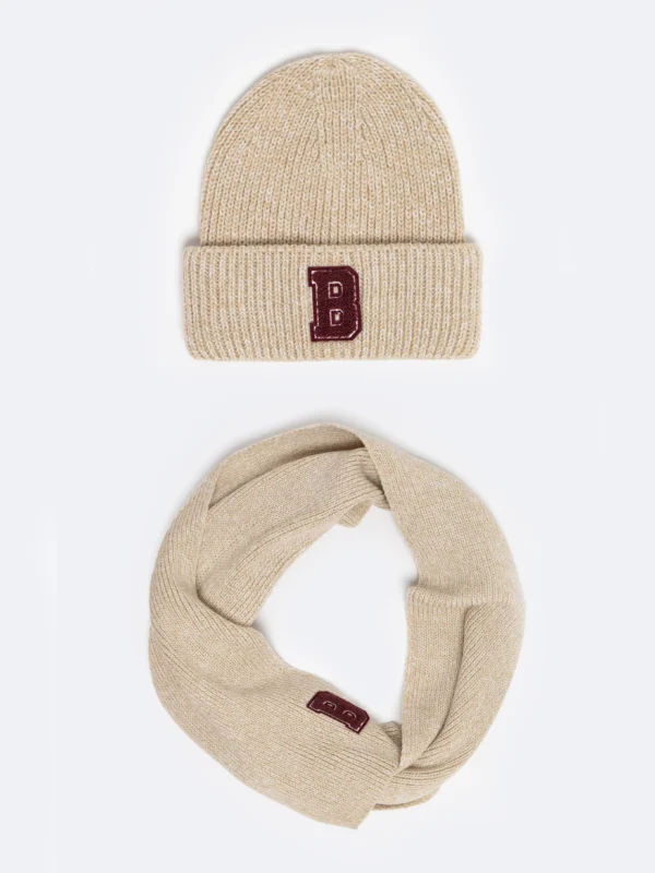 Szalik dziecięcy beżowy Neonisi 801