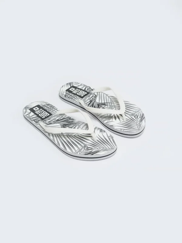 9fee6537c25f6ea8ce6c6d398cbff20baa70c31f Japonki damskie z motywem roślinnym białe LL274818 101