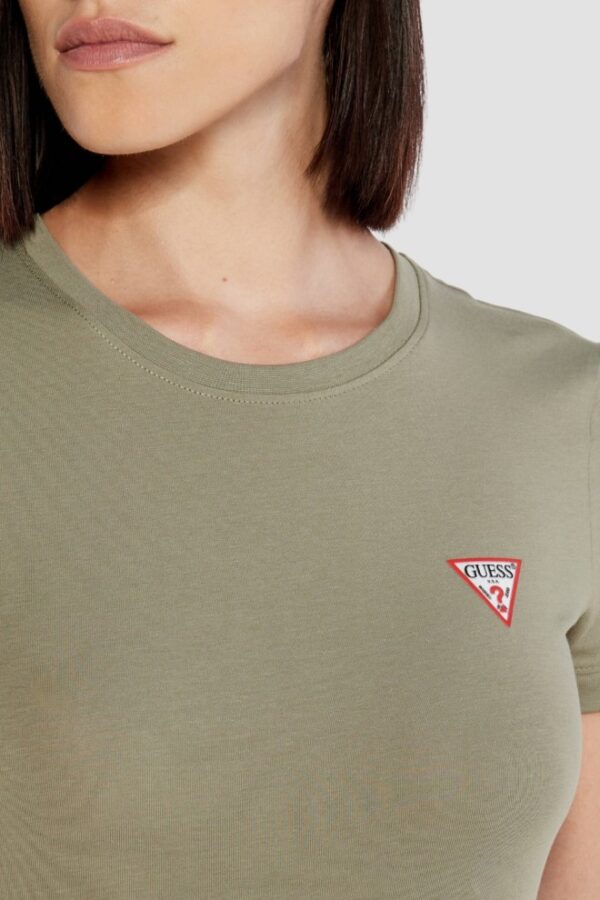 GUESS Zielony damski t-shirt Mini