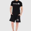 DSQUARED2 Czarny męski bawełniany t-shirt z dużym logo