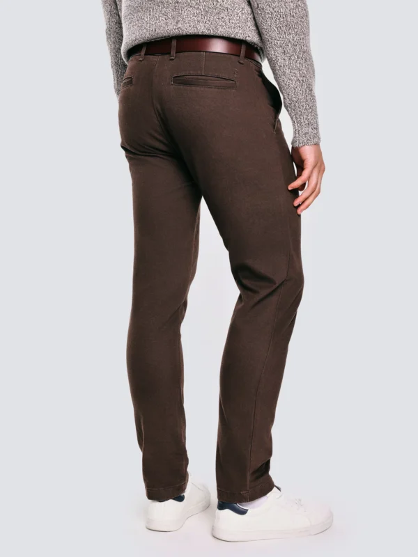 Spodnie męskie chinosy brązowe Erhatin 803