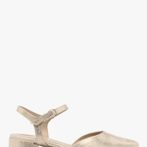 Platynowe czółenka z otwartą piętą