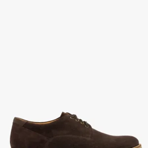 Ciemnobrązowe półbuty męskie