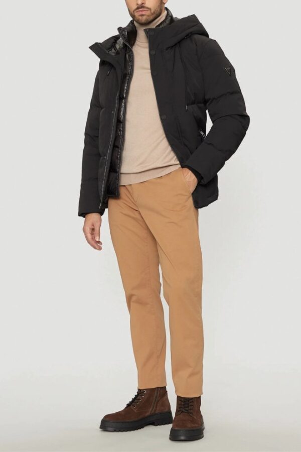 GUESS Czarna męska kurtka High Collar