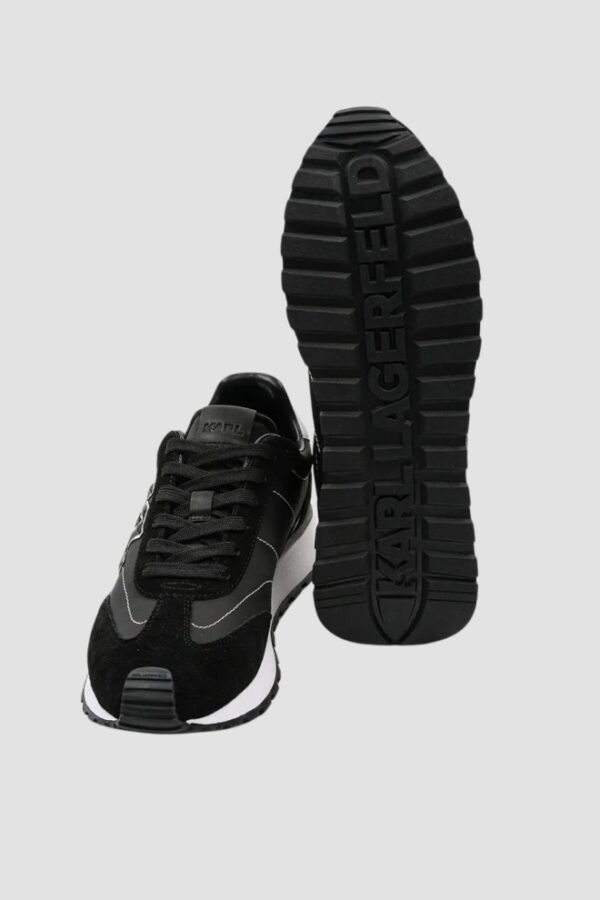 KARL LAGERFELD Czarne sneakersy męskie KAIRO KL Sidetrim Lo Mix