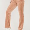 JUICY COUTURE Beżowe damskie spodnie dresowe Del Ray Gold Pocketed Pant