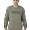 GUESS Zielona męska bluza z lampasami Arlo Cn