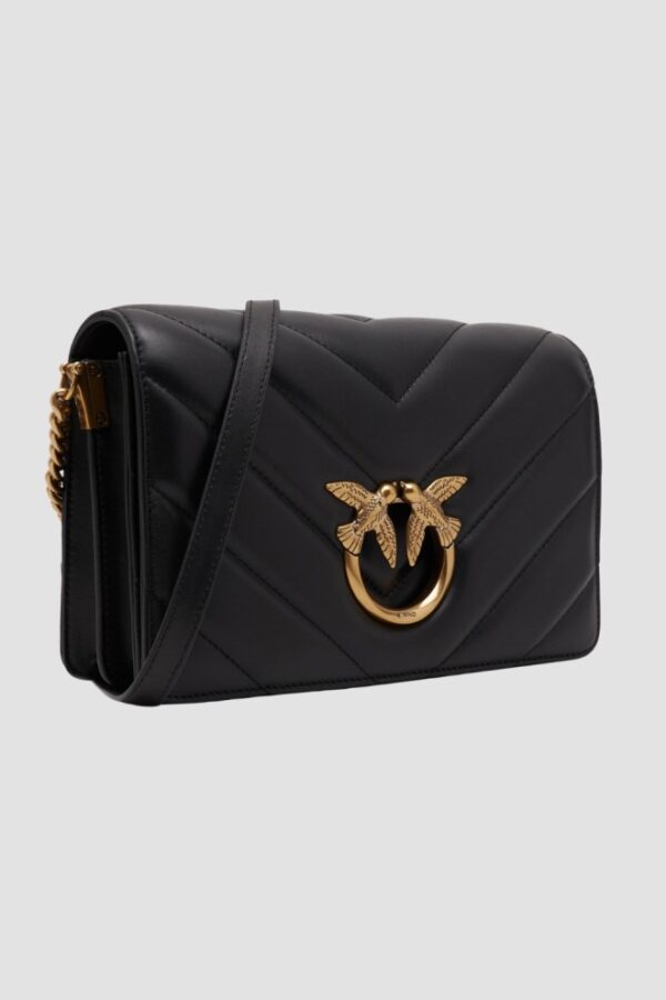 PINKO Czarna kopertówka Love Click Classic AW