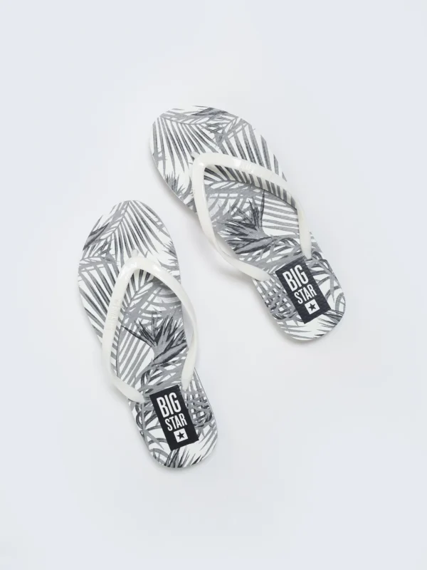 a978dfe24e6d70d4bff0ec6fe9e150d653d8f152 Japonki damskie z motywem roślinnym białe LL274818 101