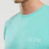 Koszulka męska z krótkim rękawem z logo BIG STAR turkusowa Brunomi 302