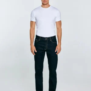 Jeansy męskie z prostą nogawką granatowe Colt 640