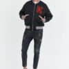 KENZO Czarna kurtka bomberka męska z vintage logo