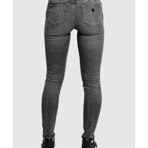 GUESS Szare jeansy damskie z brokatem