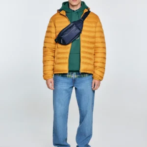 Saszetka męska typu nerka granatowa Tizanor 403