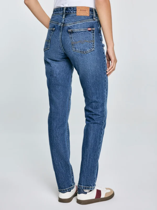 Jeansy damskie proste granatowe Charlotte 570