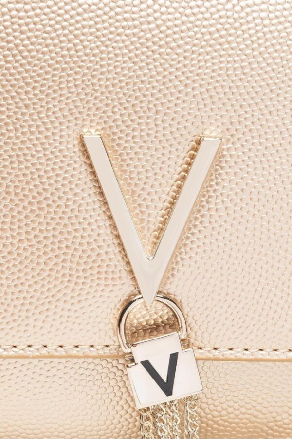 VALENTINO Złota duża kopertówka Pochette