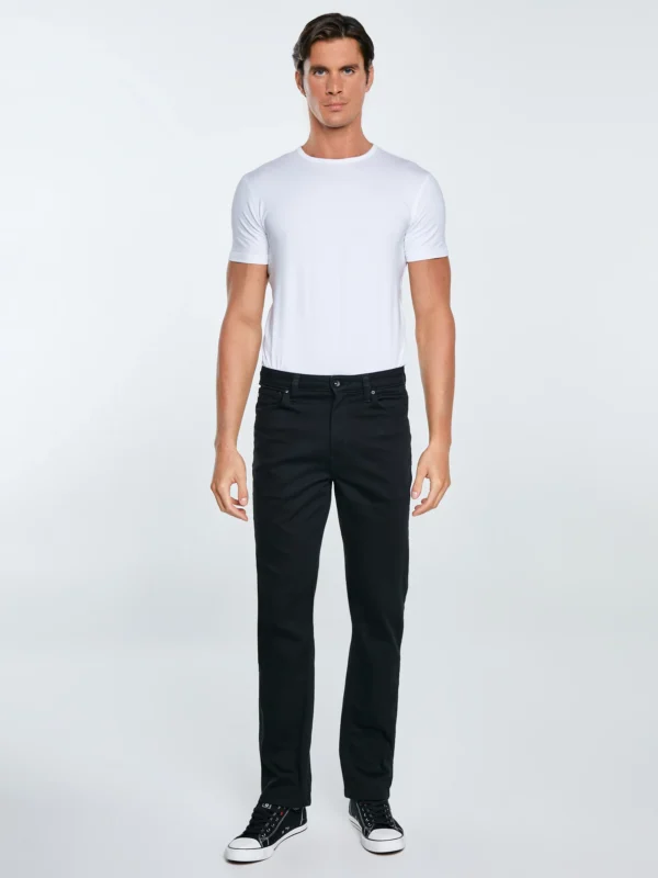 ae3737afa7261edea44e4986bb8c28dccbfcff5b Jeansy męskie z prostą nogawką czarne Toros 915