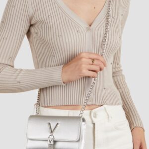 VALENTINO Srebrna kopertówka Divina