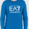EA7 Niebieski męski bawełniany longsleeve