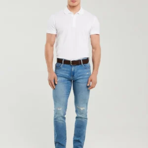 Koszulka męska polo biała Markolinos 101