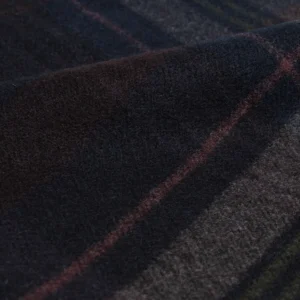 Szal w kratę granatowy Remi 403