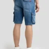 Szorty męskie jeansowe cargo niebieskie Morris 418