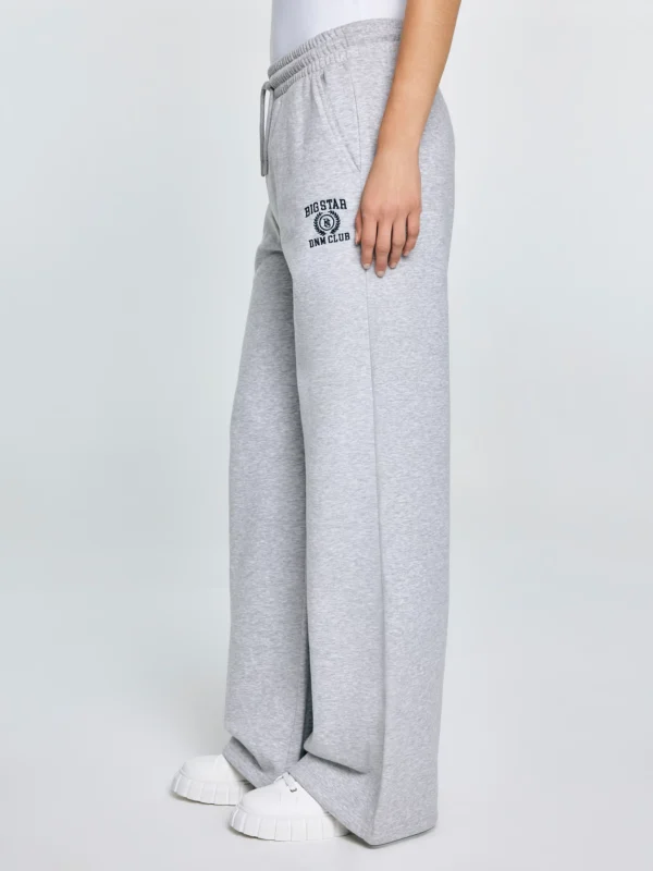 b11a3cc2c1e8a216ff8adb86f9c682259d424664 Spodnie damskie dresowe wide szare Madelinap 901