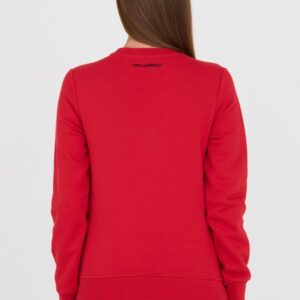b1f73af370d591c04f8d00b76dce925ce938de7e KARL LAGERFELD Czerwona damska bluza Ikonik 2.0