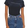TOMMY JEANS Granatowy damski t-shirt