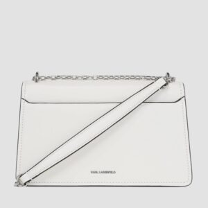 KARL LAGERFELD Biała torebka K/ikonik 2.0 Leather