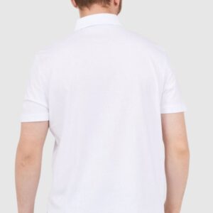 ARMANI EXCHANGE Biała męska koszulka polo w logo