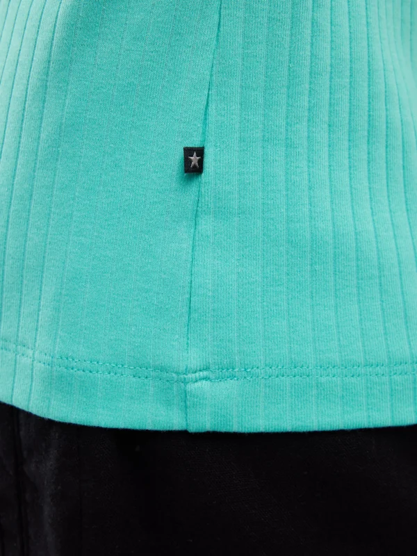 b5b5d3cf55566e7b62344f3f6a0f151008d8cff9 Koszulka damska w prążek turkusowa Alessa 302