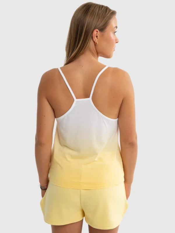 Top dziewczęcy z dzianiny bambusowej żółty Rozalia 200