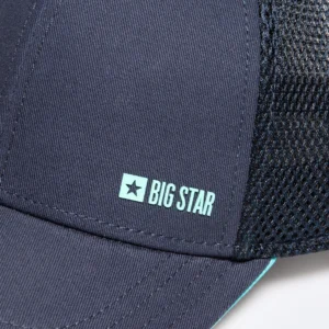 Czapka męska z daszkiem z siatką granatowa Vintygas 403