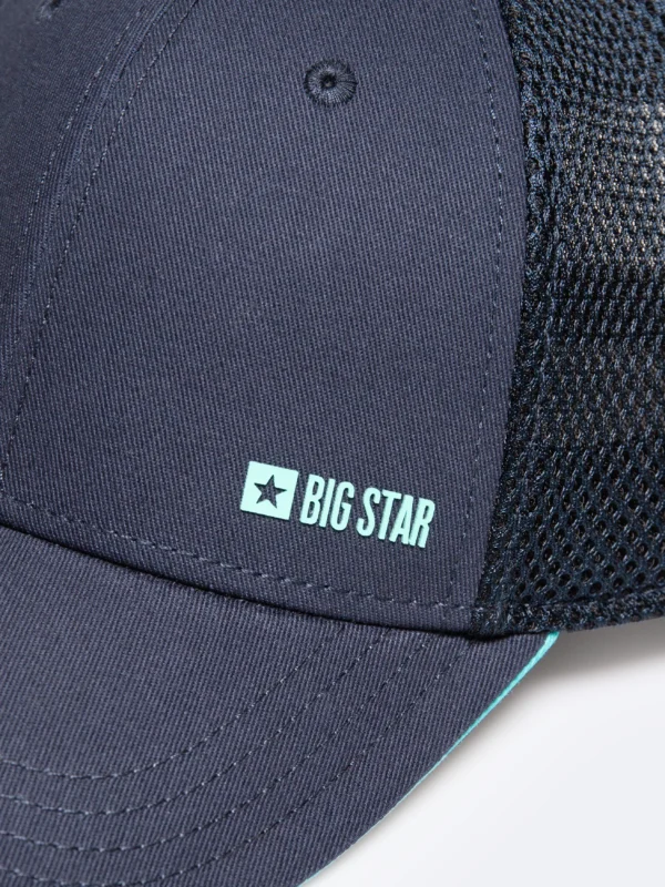 b5f2aca048046d53b503564eda4304761fd35efc Czapka męska z daszkiem z siatką granatowa Vintygas 403