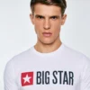 Koszulka męska z logo BIG STAR biała Quado 101