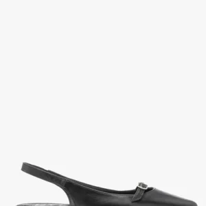 Czarne baleriny slingback