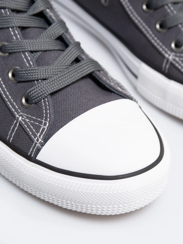 Trampki męskie niskie ciemnoszare RR174307 903