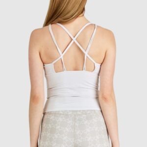 GUESS Sportowy top damski z ozdobnymi plecami