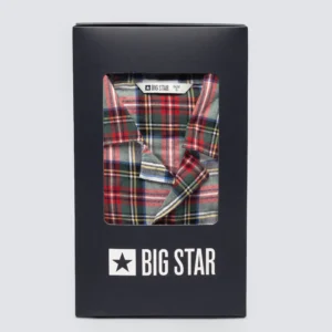 b71def9ae055db85e3f29195f8112f15e9ed8e6a Piżama dwuczęściowa bawełniana w kratę biało-czerwona Senmunis 100