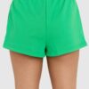 JUICY COUTURE Zielone szorty damskie anya recycled z haftowanym logo