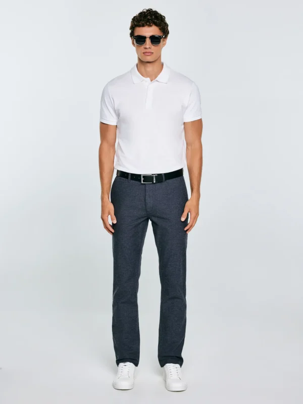 Spodnie męskie chinosy niebieskie Marcos 402