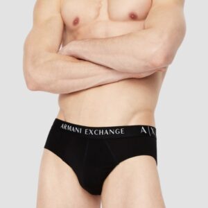 ARMANI EXCHANGE Czarne slipy 3PACK